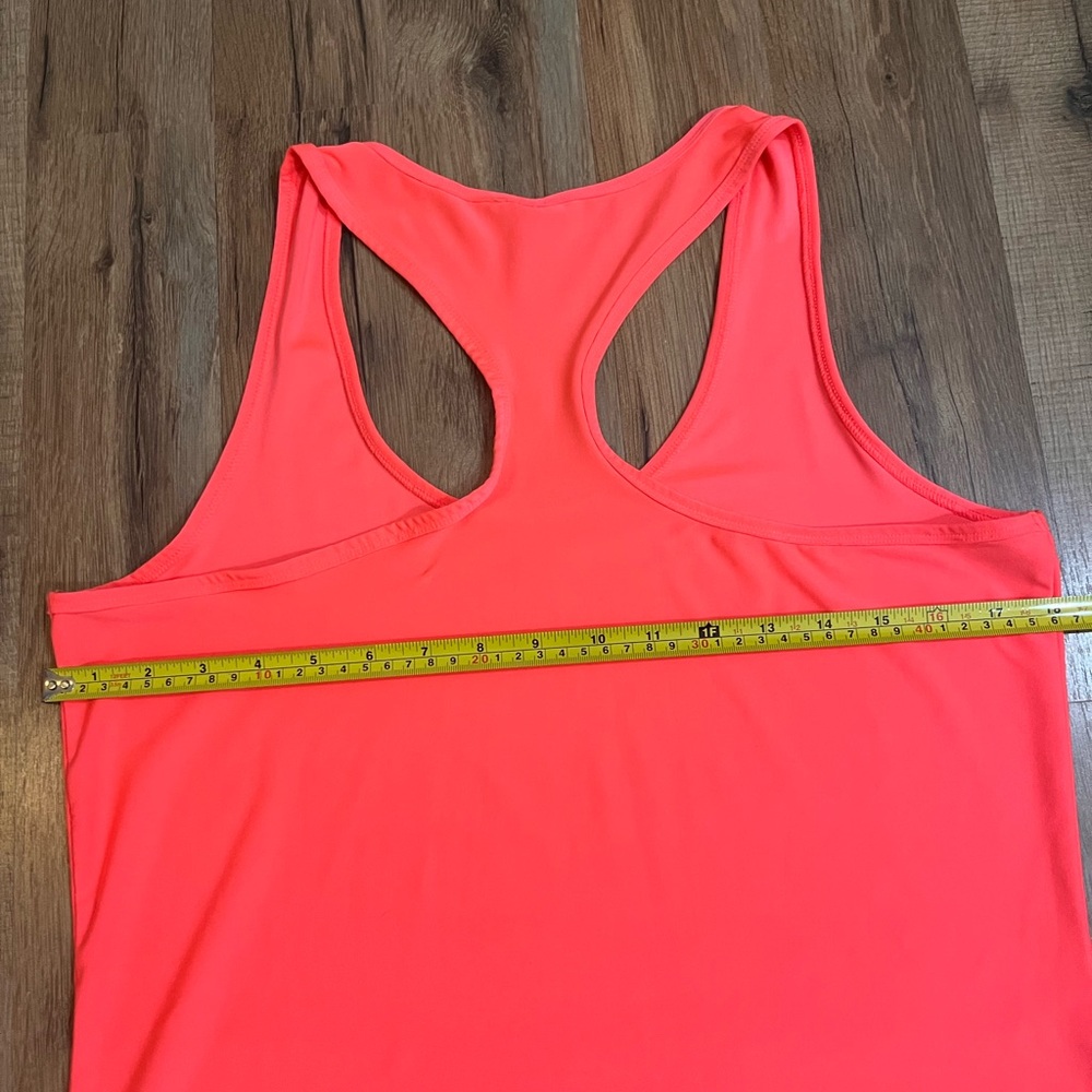 RBX Women's Bright Coral/Hot Pink Tank Top Workout Razor Back - Picture 5 of 5
